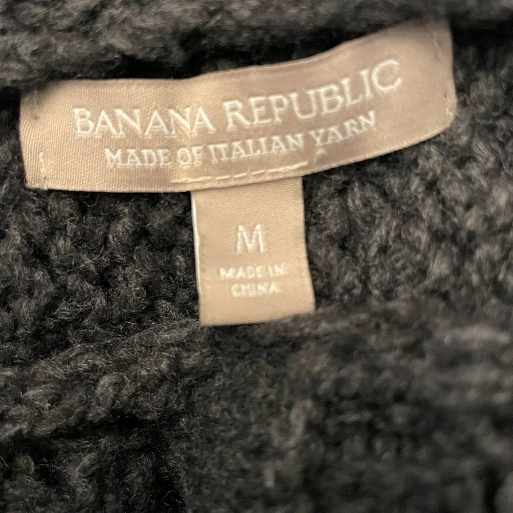 Banana Republic Open Front Textured Long Cardigan Sweater